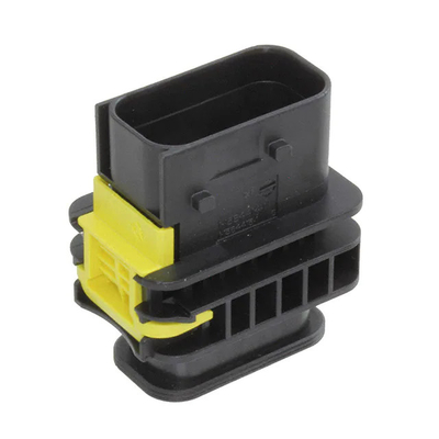 1-1564414-1 12 Pin Rectangular Connector Shell Plug Black 0.157" 4.00mm