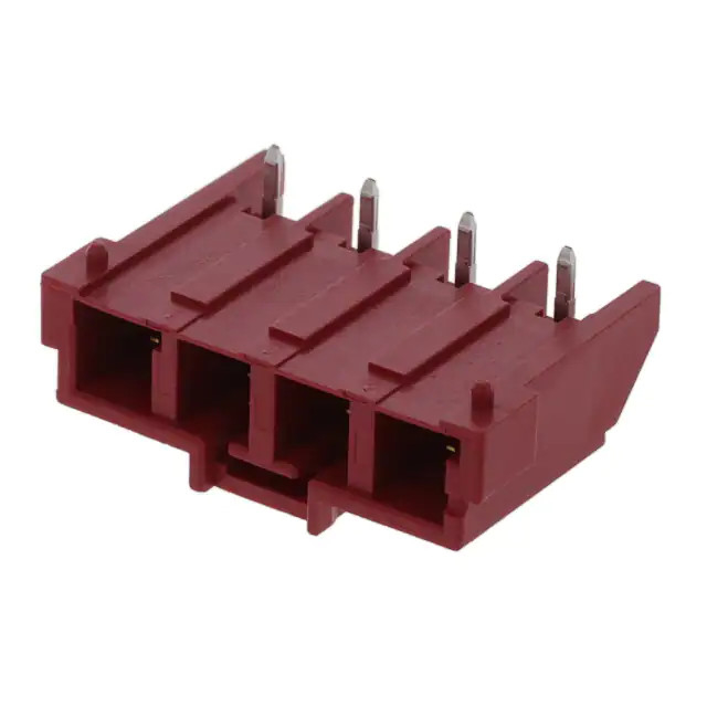 0.312" 7.92mm PCB Header Connector Through Hole Right Angle 4 Position